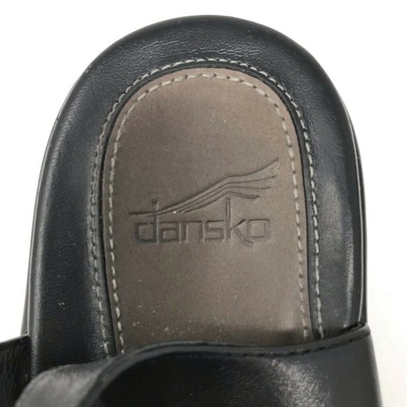 Dansko Ankle Strap Sandals Black Block Heels 11 - Picture 7 of 9